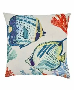 Saro Lifestyle Tropical Fish Decorative Pillow, 20 X 20