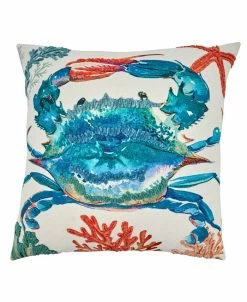 Saro Lifestyle Crab Decorative Pillow, 20 X 20