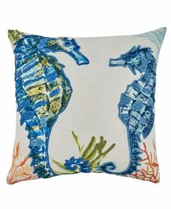 Saro Lifestyle Horses Throw Pillow