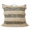 Saro Lifestyle Fringed Decorative Floor Pillow, 30 X 30