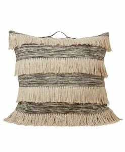 Saro Lifestyle Fringed Decorative Floor Pillow, 30 X 30