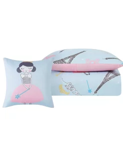 My World Paris Princess Twin 3 Piece Comforter Set -Chic Home Shop 17139579 fpx