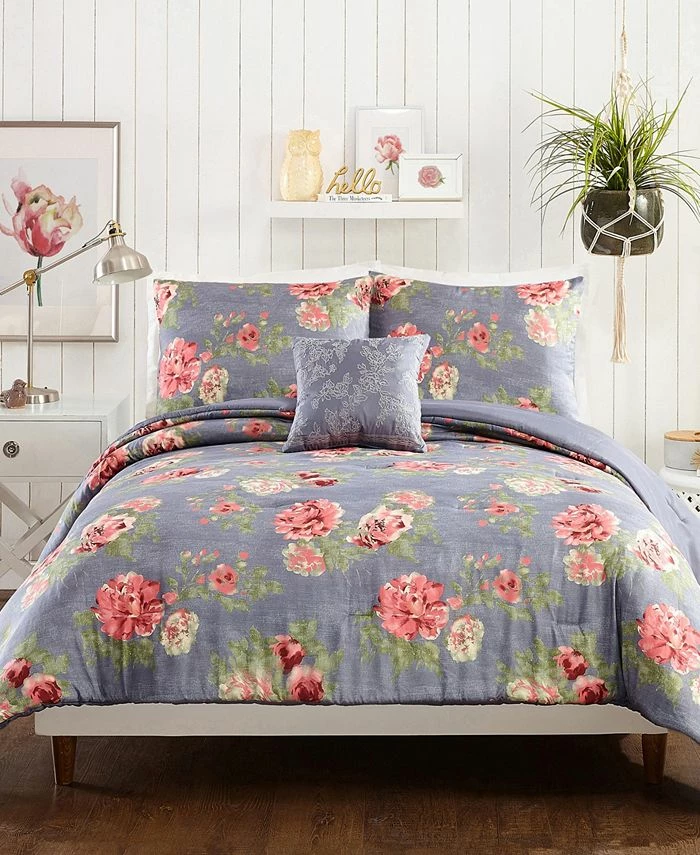 Jessica Simpson Alessia 4 Piece Full/Queen Comforter Set 1 Jessica Simpson Alessia 4 Piece Full/Queen Comforter Set