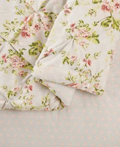 Jessica Simpson Mils Floral Pinch Pleat King 3-Piece Comforter Set -Chic Home Shop 17362029 fpx