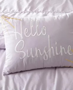 Jessica Simpson 4 Piece Ruched Stripe Full/Queen Comforter Set -Chic Home Shop 17362098 fpx