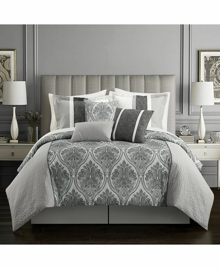 Chic Home Phantogram 11 Piece Queen Comforter Set 1 Chic Home Phantogram 11 Piece Queen Comforter Set