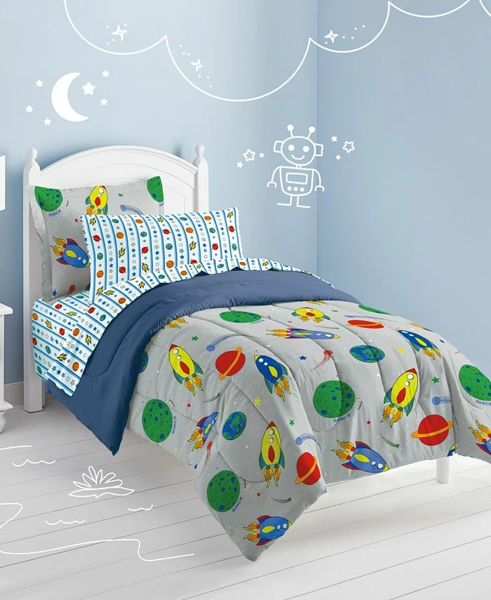 Macy's Dream Factory Space Rocket Twin Comforter Set 3 Macy's Dream Factory Space Rocket Twin Comforter Set - Image 3