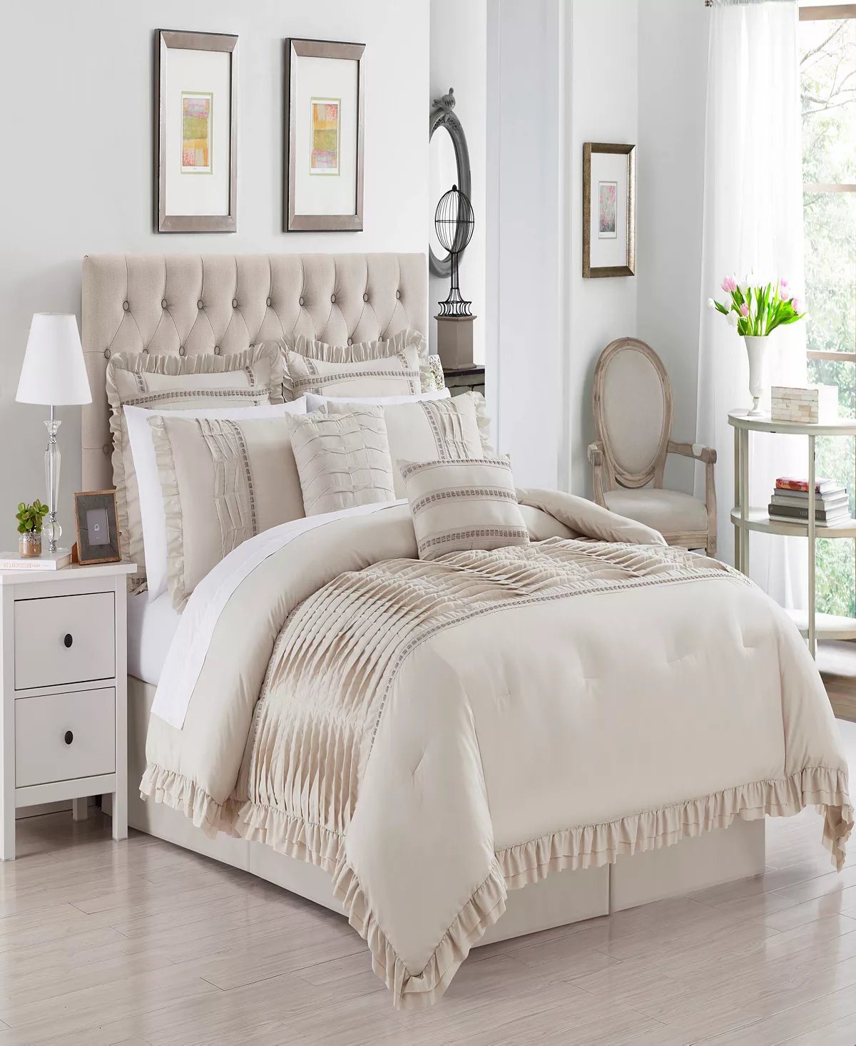 Chic Home Yvette 8 Piece Queen Comforter Set 11 Chic Home Yvette 8 Piece Queen Comforter Set - Image 11