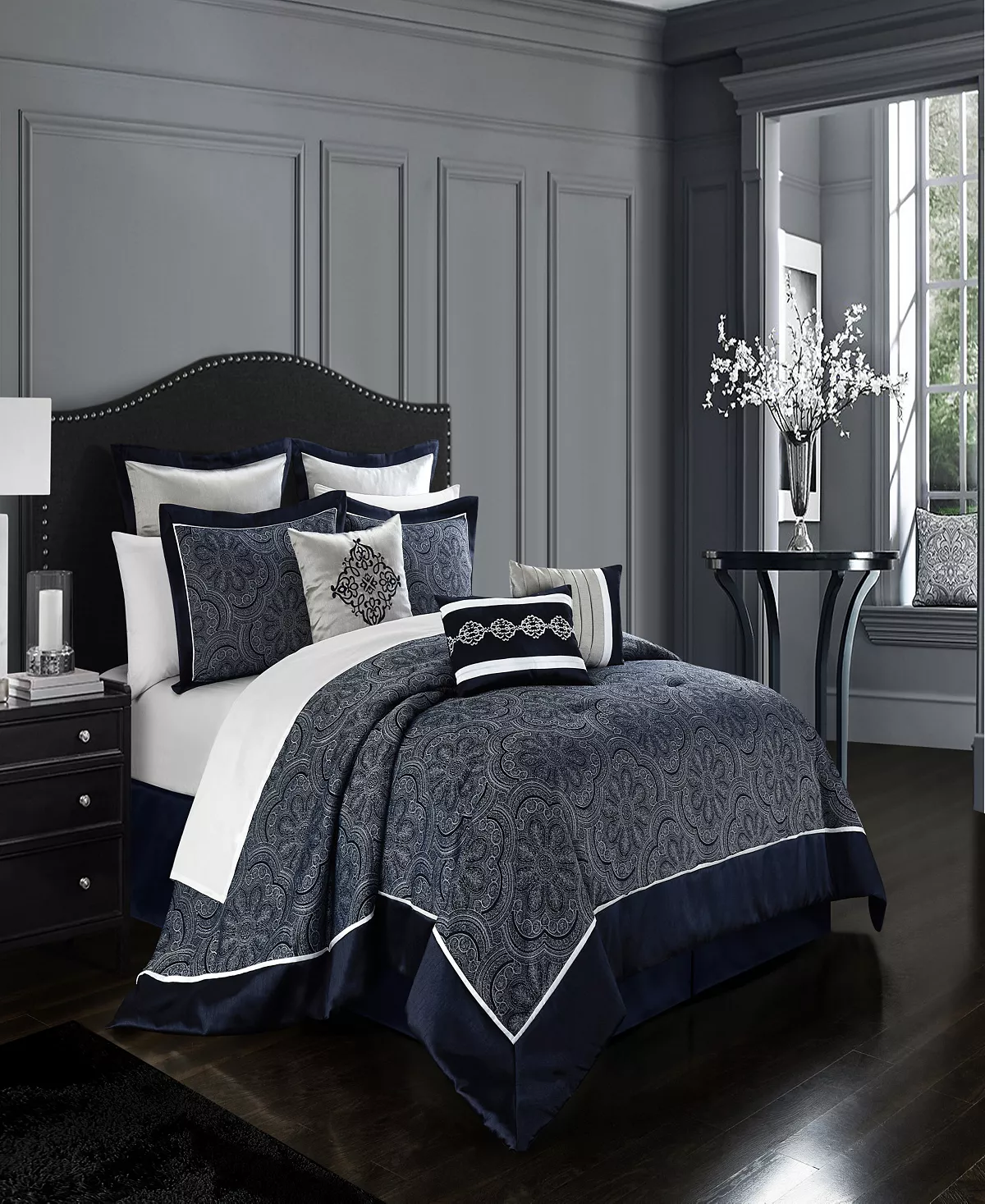 Chic Home Meryl 9 Piece Comforter Set, King 9 Chic Home Meryl 9 Piece Comforter Set, King - Image 9