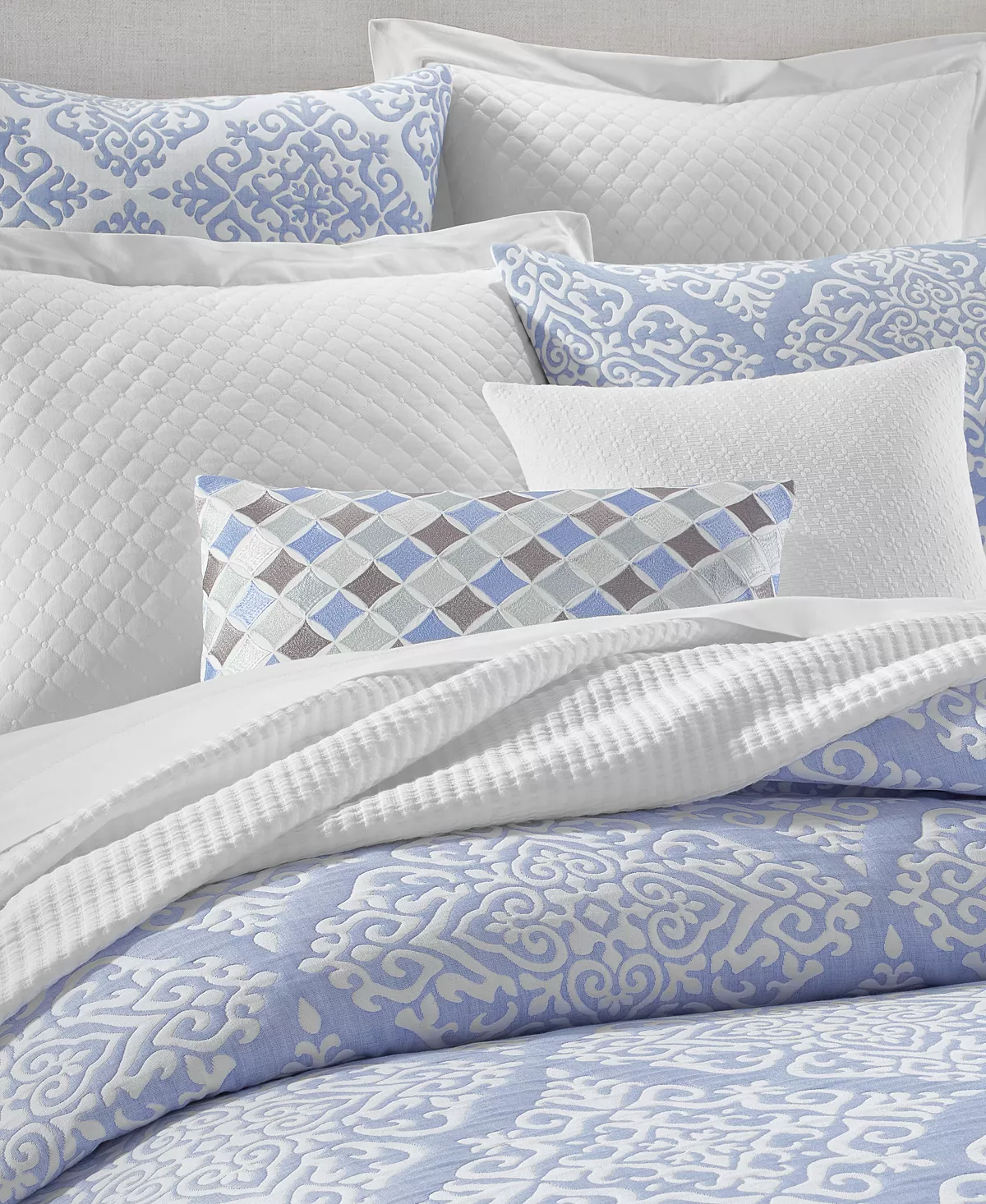 Charter Club Medallion 3-Pc. Comforter Set, King, Created For Macy's 6 Charter Club Medallion 3-Pc. Comforter Set, King, Created For Macy's - Image 6