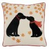 Saro Lifestyle Black Lab Puppy Love Decorative Pillow, 16 X 16