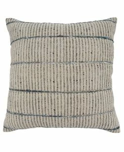 Saro Lifestyle Ped Block Embroidered Decorative Pillow, 20 X 20