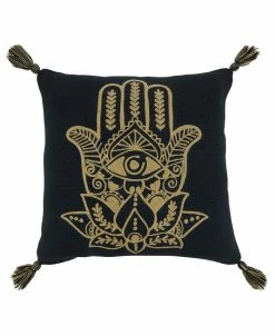 Saro Lifestyle Amulet Embroidered Decorative Pillow, 20 X 20