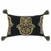 Saro Lifestyle Ancient Symbols Embroidered Decorative Pillow, 12 X 20