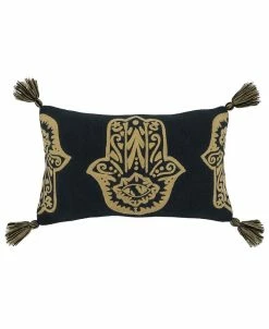 Saro Lifestyle Ancient Symbols Embroidered Decorative Pillow, 12 X 20