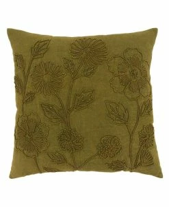 Saro Lifestyle Washed Floral Decorative Pillow, 20 X 20