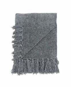 Saro Lifestyle Fringe Design Chenille Throw, 60 X 50 -Chic Home Shop 18764011 fpx