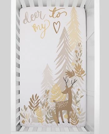 Macy's Deer To My Heart Tree Leaf Photo Op Fitted Crib Sheet 2 Macy's Deer To My Heart Tree Leaf Photo Op Fitted Crib Sheet - Image 2