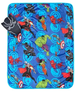 Disney Avengers Black Panther 2-Pc. Pillow & Blanket Nogginz Set -Chic Home Shop 19068589 fpx