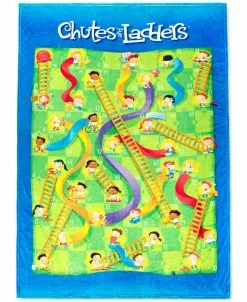 Hasbro Chutes And Ladder Game Blanket