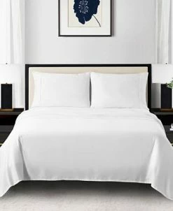 Anne Klein Reverie 4-Piece Solid Sheet Set, Full -Chic Home Shop 19197456 fpx