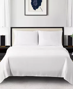 Anne Klein Reverie 4-Piece Solid Sheet Set, Full -Chic Home Shop 19197459 fpx