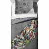 Disney Marvel Comics 80th Anniversary Full/Queen Comforter Sham Set, 3 Pieces