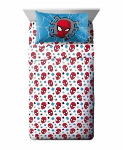 Spider-Man Burst Full Sheet Set, 4 Pieces -Chic Home Shop 19354543 fpx