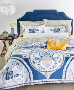 Whim By Martha Stewart CLOSEOUT! Amalfi Mandala Reversible 3-Pc. Full/Queen Comforter Set, Created For Macy's
