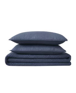 Frye Ray Pick Stitch Embroidered 3 Piece Quilt Set, Full/Queen 9 Frye Ray Pick Stitch Embroidered 3 Piece Quilt Set, Full/Queen -Chic Home Shop 20547379 fpx