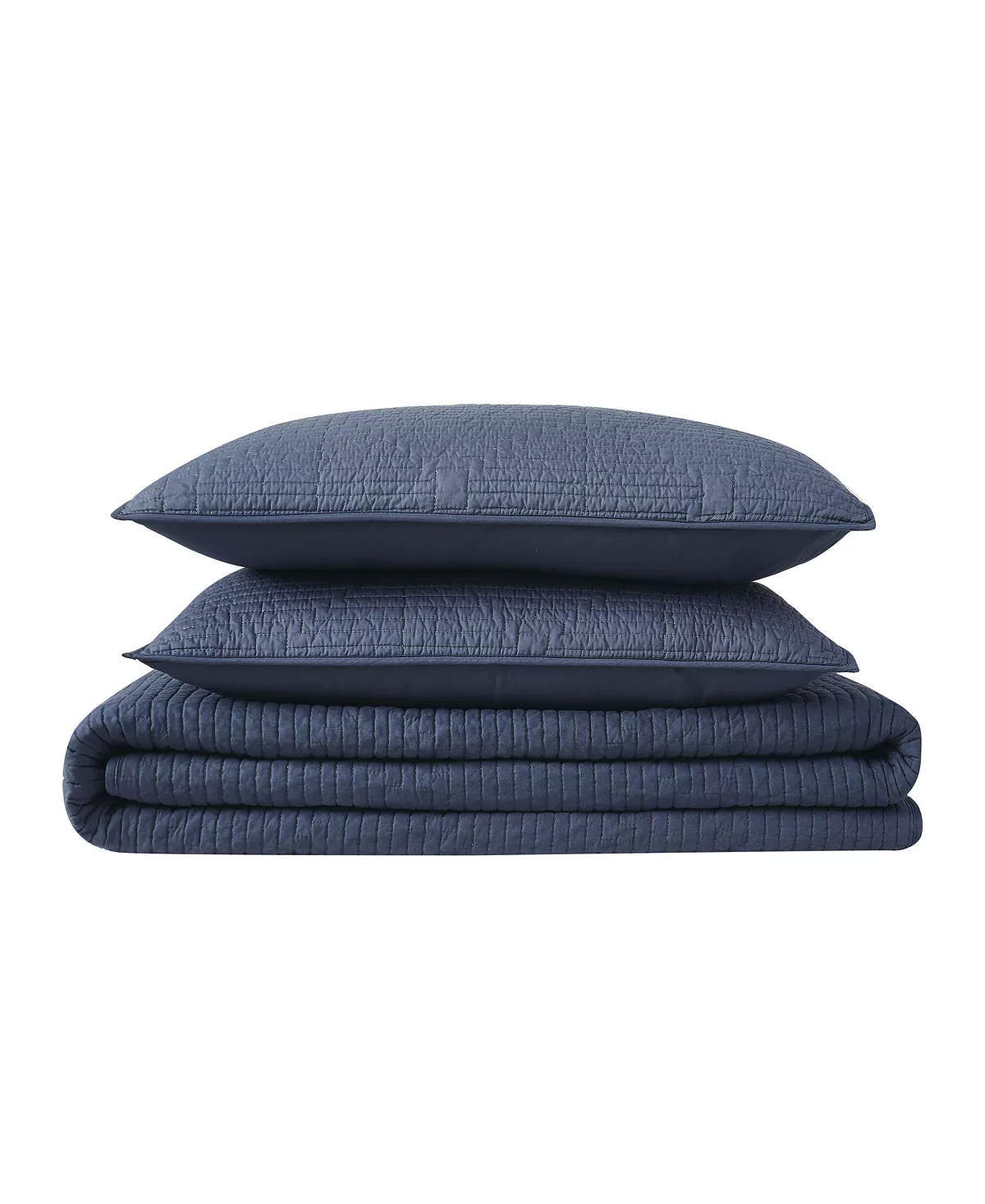 Frye Ray Pick Stitch Embroidered 3 Piece Quilt Set, Full/Queen 4 Frye Ray Pick Stitch Embroidered 3 Piece Quilt Set, Full/Queen - Image 4