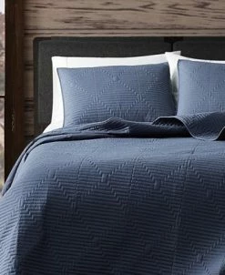 Frye Ray Pick Stitch Embroidered 3 Piece Quilt Set, King -Chic Home Shop 20547385 fpx