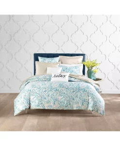 Charter Club Azure Paisley 3-Pc. Duvet Cover Set, Full/Queen, Created For Macy's -Chic Home Shop 21085440 fpx