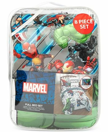 Disney Avengers Comic Punch 8-Pc. Full Comforter Set 2 Disney Avengers Comic Punch 8-Pc. Full Comforter Set - Image 2