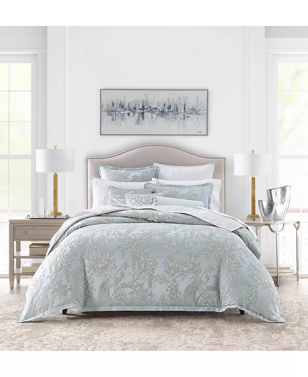 Hotel Collection Peony Lane Duvet Cover, Full/Queen, Created For Macy's 5 Hotel Collection Peony Lane Duvet Cover, Full/Queen, Created For Macy's - Image 5