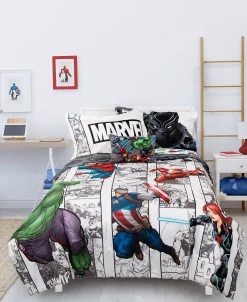 Disney Avengers Comic Punch 6-Pc. Twin Comforter Set -Chic Home Shop 21322423 fpx