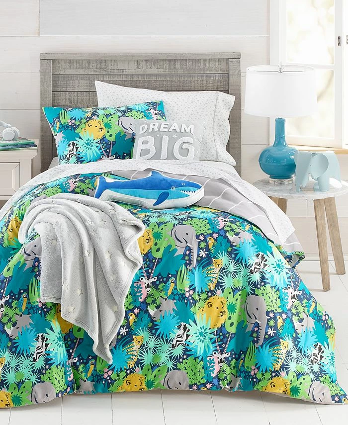 Charter Club Kids Jungle 2-Pc. Cotton Comforter Set, Twin/Twin XL, Created For Macy's 1 Charter Club Kids Jungle 2-Pc. Cotton Comforter Set, Twin/Twin XL, Created For Macy's