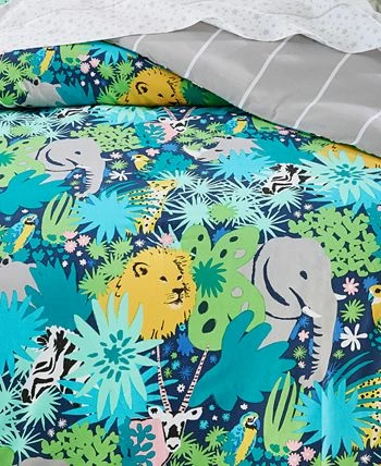 Charter Club Kids Jungle 2-Pc. Cotton Comforter Set, Twin/Twin XL, Created For Macy's 2 Charter Club Kids Jungle 2-Pc. Cotton Comforter Set, Twin/Twin XL, Created For Macy's - Image 2
