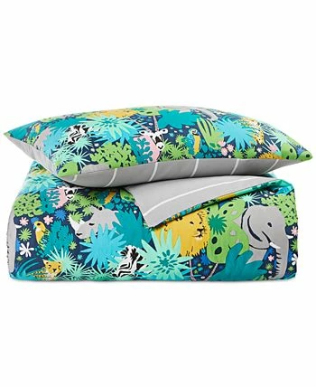 Charter Club Kids Jungle 2-Pc. Cotton Comforter Set, Twin/Twin XL, Created For Macy's 3 Charter Club Kids Jungle 2-Pc. Cotton Comforter Set, Twin/Twin XL, Created For Macy's - Image 3