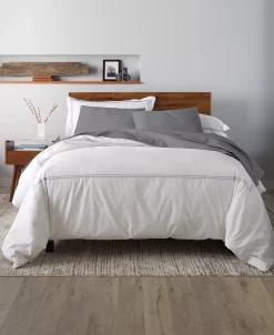 Ella Jayne 100% Cotton Percale 3 Piece Duvet Set With Satin Stitching - Full/Queen -Chic Home Shop 21718958 fpx