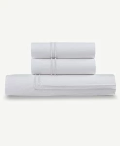 Ella Jayne 100% Cotton Percale 3 Piece Duvet Set With Satin Stitching - Full/Queen