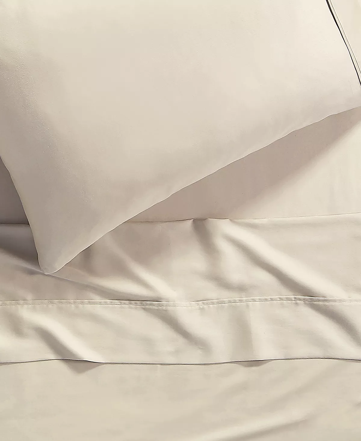 Anne Klein Reverie Cotton Under 200-Thread Count 3 Piece Twin Solid Sheet Set 3 Anne Klein Reverie Cotton Under 200-Thread Count 3 Piece Twin Solid Sheet Set - Image 3