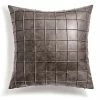 Hotel Collection Pleated Faux Leather Decorative Pillow, 18 X 18, Created For Macy's