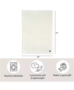 French Connection Plush Blanket, 50 X 70 -Chic Home Shop 21926488 fpx