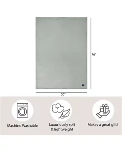 French Connection Plush Blanket, 50 X 70 -Chic Home Shop 21926554 fpx