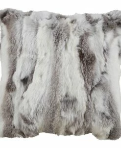 Saro Lifestyle Genuine Fur Decorative Pillow, 16 X 16