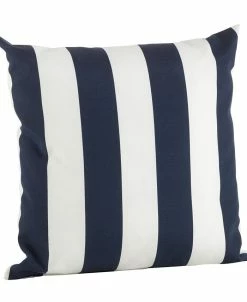 Saro Lifestyle Classic Wide Stripe Decorative Pillow, 17 X 17