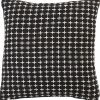 Saro Lifestyle Cross Thread Design Decorative Pillow, 18 X 18