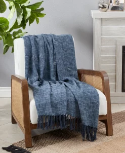 Saro Lifestyle Throw Blanket With Stitched Line Design, 68 X 52 -Chic Home Shop 22259916 fpx