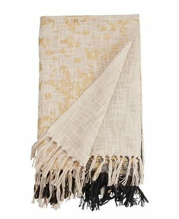 Saro Lifestyle Two-Tone Design Foil Print Throw Blanket, 68 X 52 2 Saro Lifestyle Two-Tone Design Foil Print Throw Blanket, 68 X 52 - Image 2